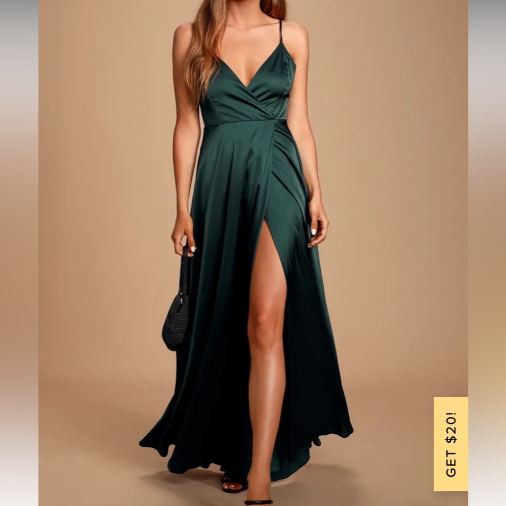 LULUS Emerald Maxi Dress